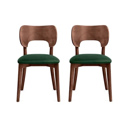 KONSIMO LYCO loftowe krzesła 2 sztuki ciemnozielone