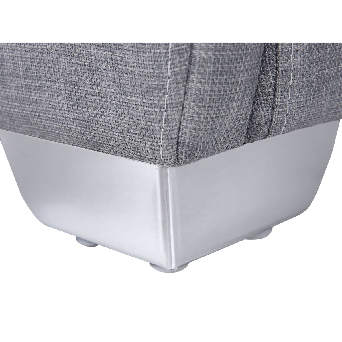 Łóżko tapicerowane 140 x 200 cm szare PARIS