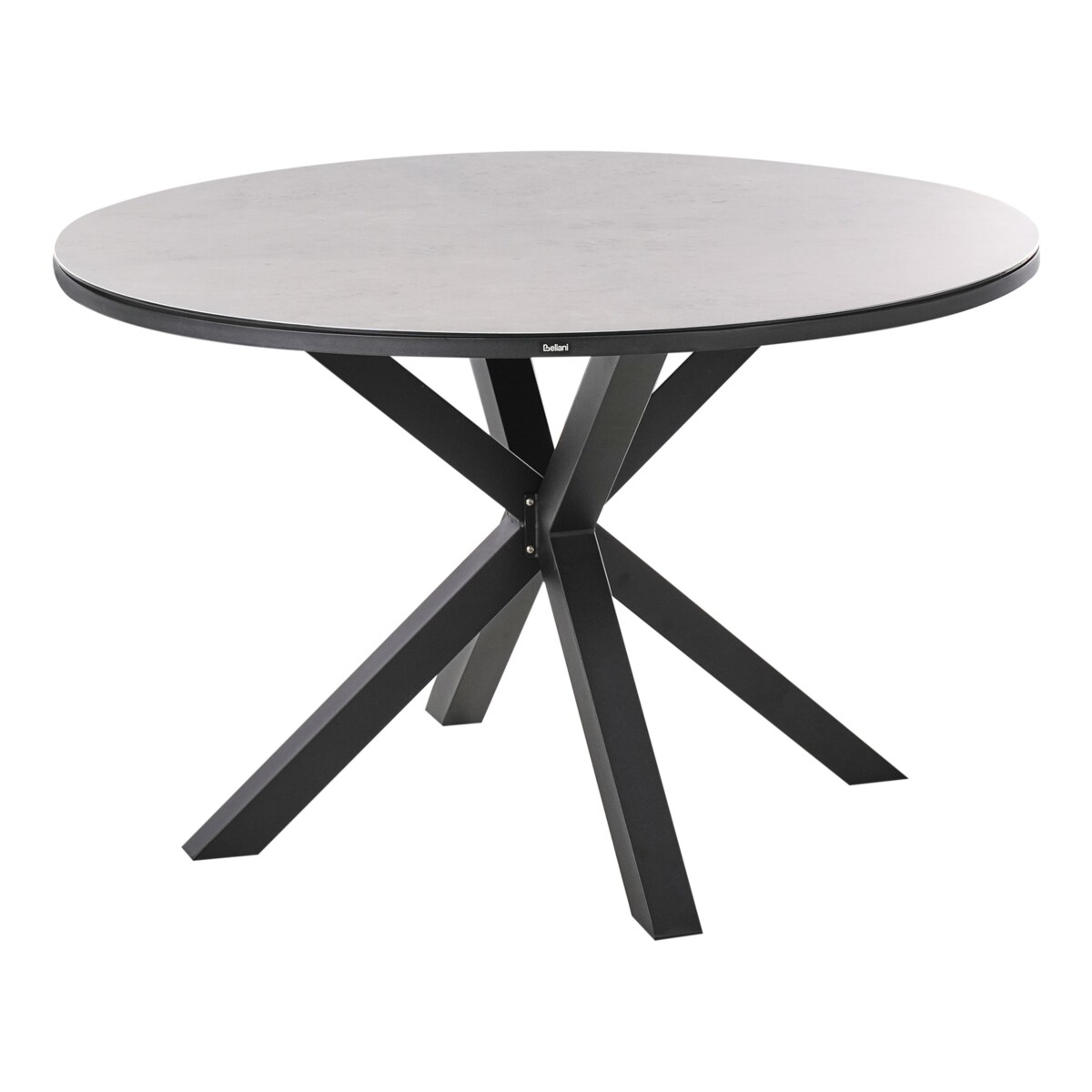 Zestaw ogrodowy dla 4 osób MALETTO/TAVIANO z poduszkami Metal Szary/ czarny