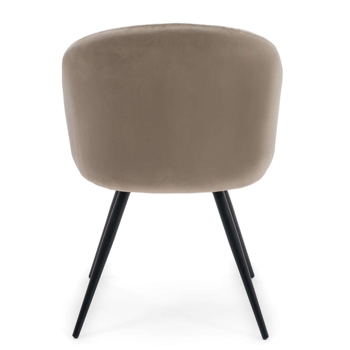 Krzesło tapicerowane obrotowe welurowe do salonu MODENA ciemnobeżowe