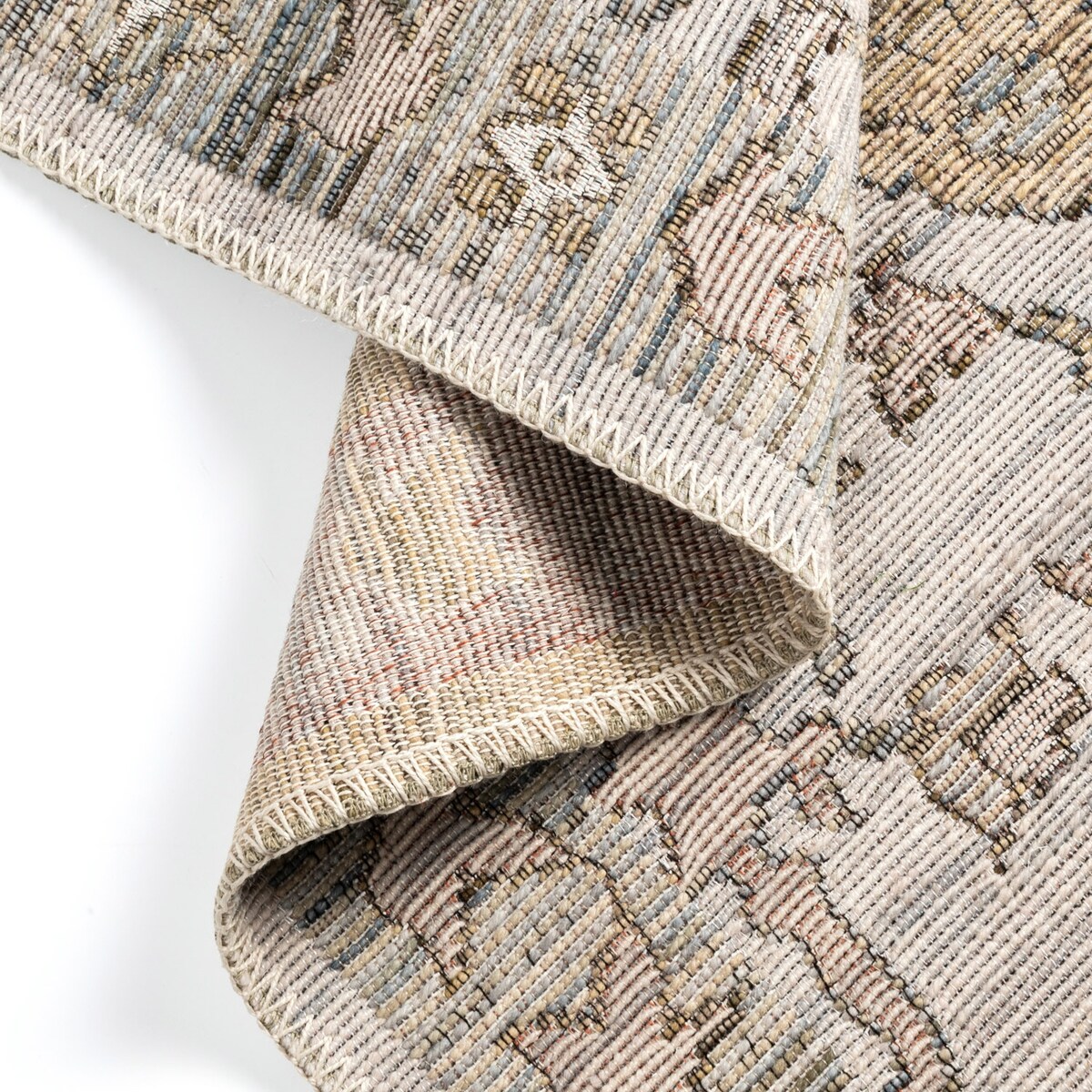 Dywan Wełniany Sahara 300x400 cm Ornament Vintage Beżowy