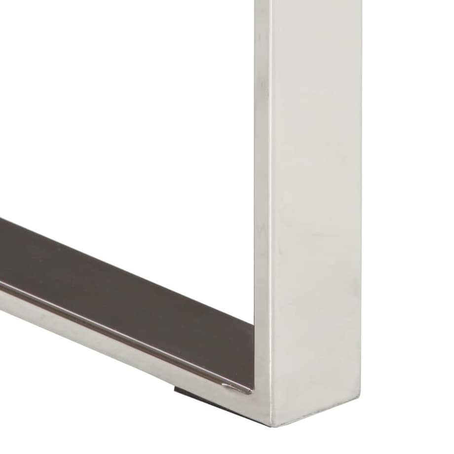 vidaXL Stolik konsolowy z naturalną krawędzią, 105x33x76 cm, mango