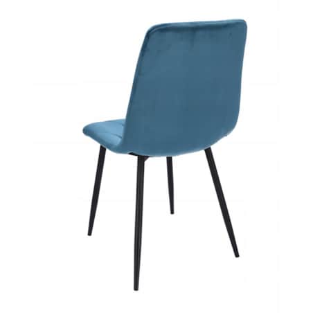 4 X Krzesło Tapicerowane Pikowane Welur Nowoczesne