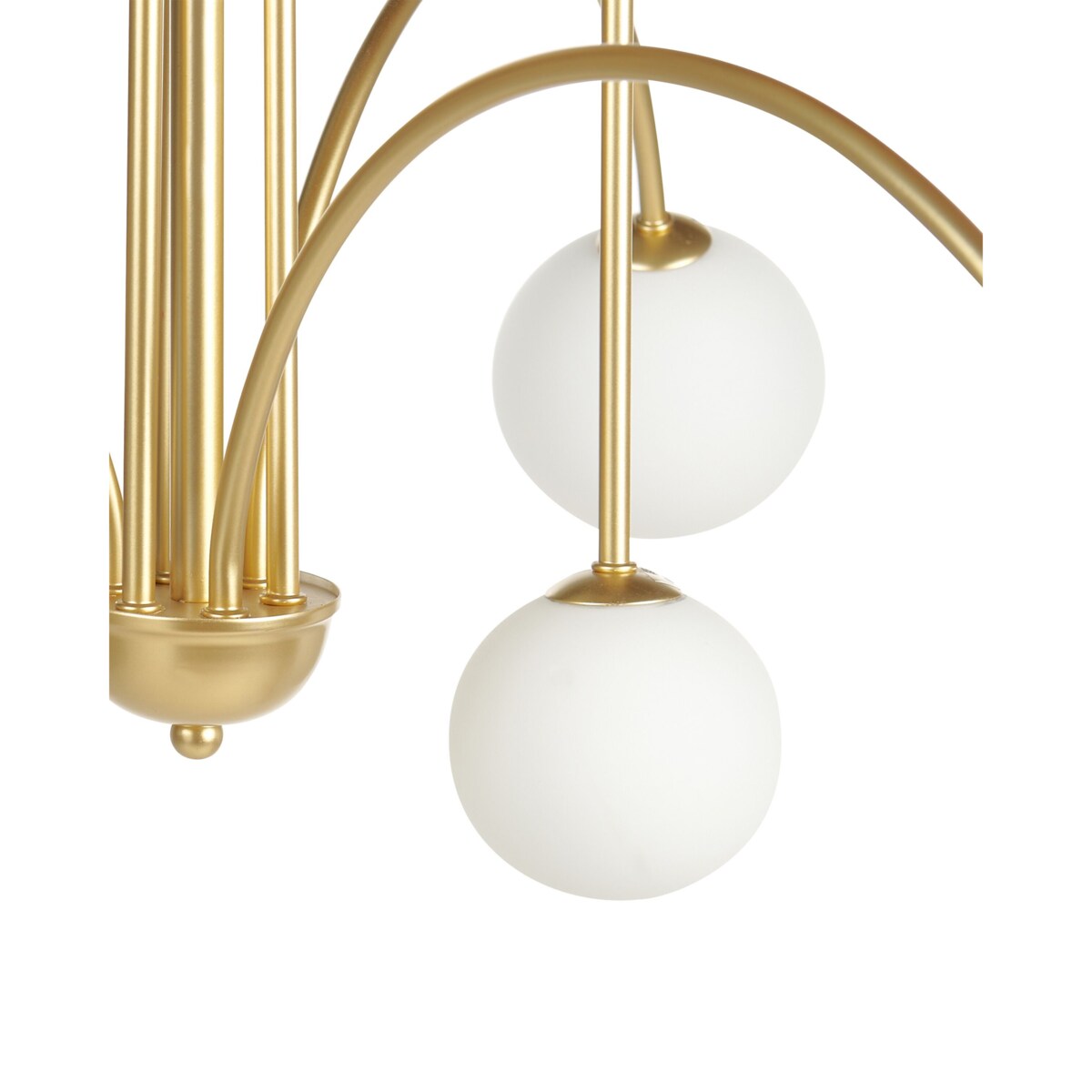 Żyrandol metalowy 6-punktowy złoty FORBES