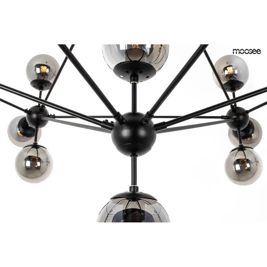 Wisząca lampa Astrifero MSE010100218 molekuły czarna