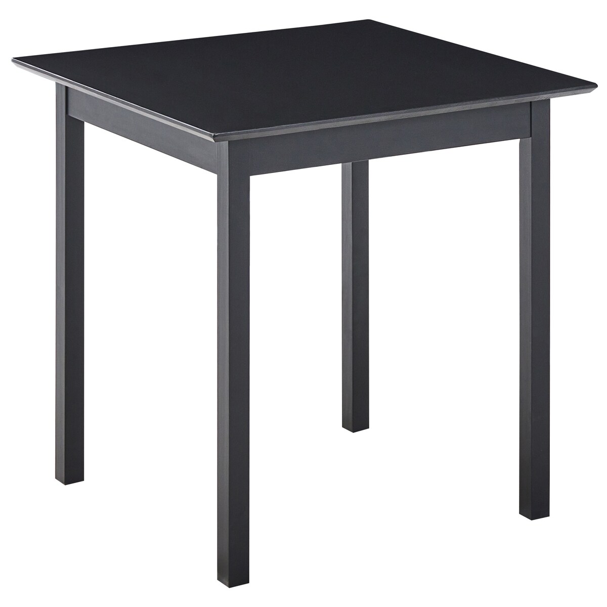 Stół do jadalni VERITAS Czarny 75 cm 75 cm Drewno sosnowe