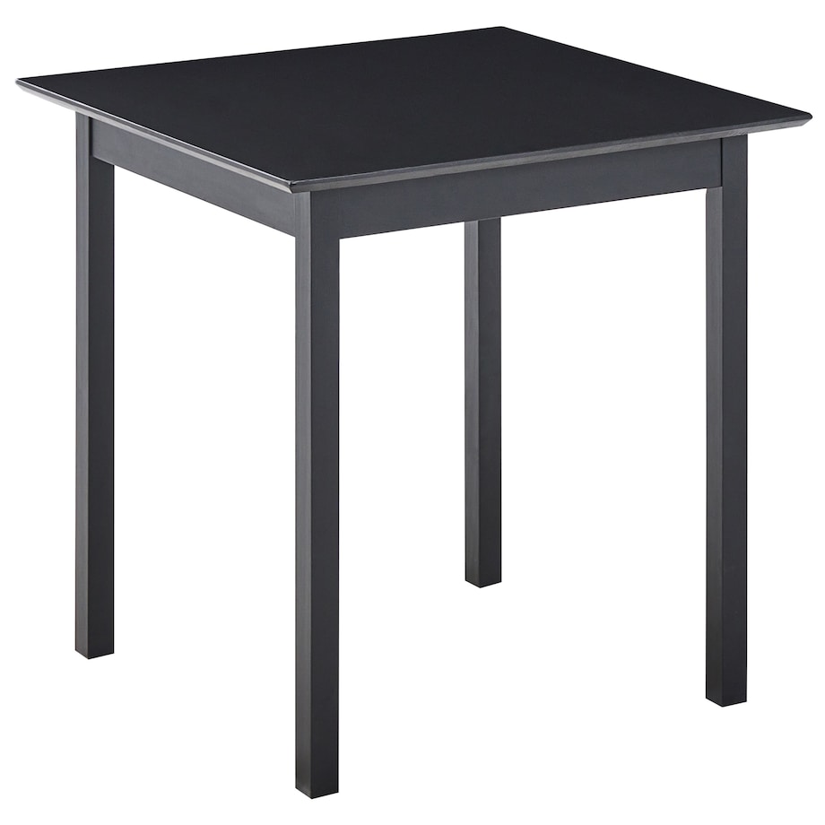 Stół do jadalni VERITAS Czarny 75 cm 75 cm Drewno sosnowe