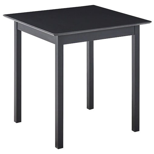 Stół do jadalni VERITAS Czarny 75 cm 75 cm Drewno sosnowe