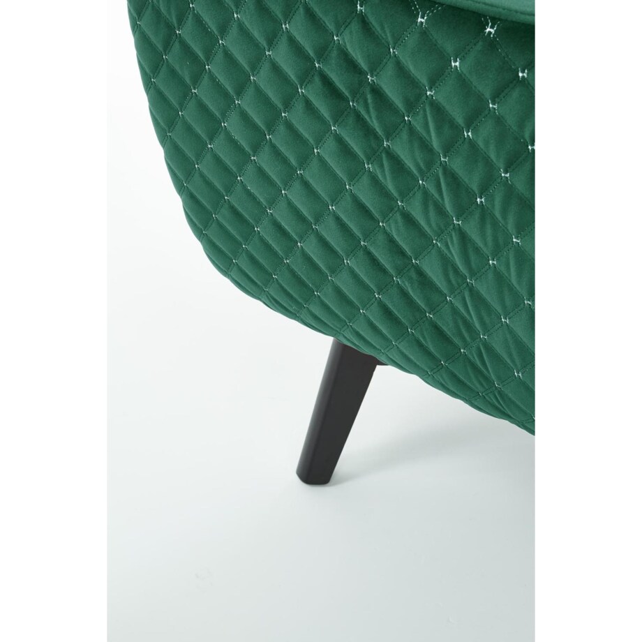 FOTEL WYPOCZYNKOWY Farys zielony ERGONOMICZNY drewniane nogi