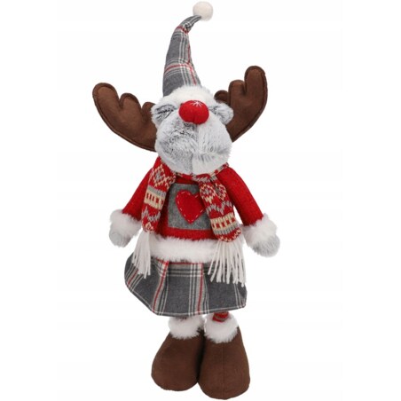 Para RENIFER skrzaty świąteczna OZDOBA gnomy na święta LOŚ komplet DUŻE