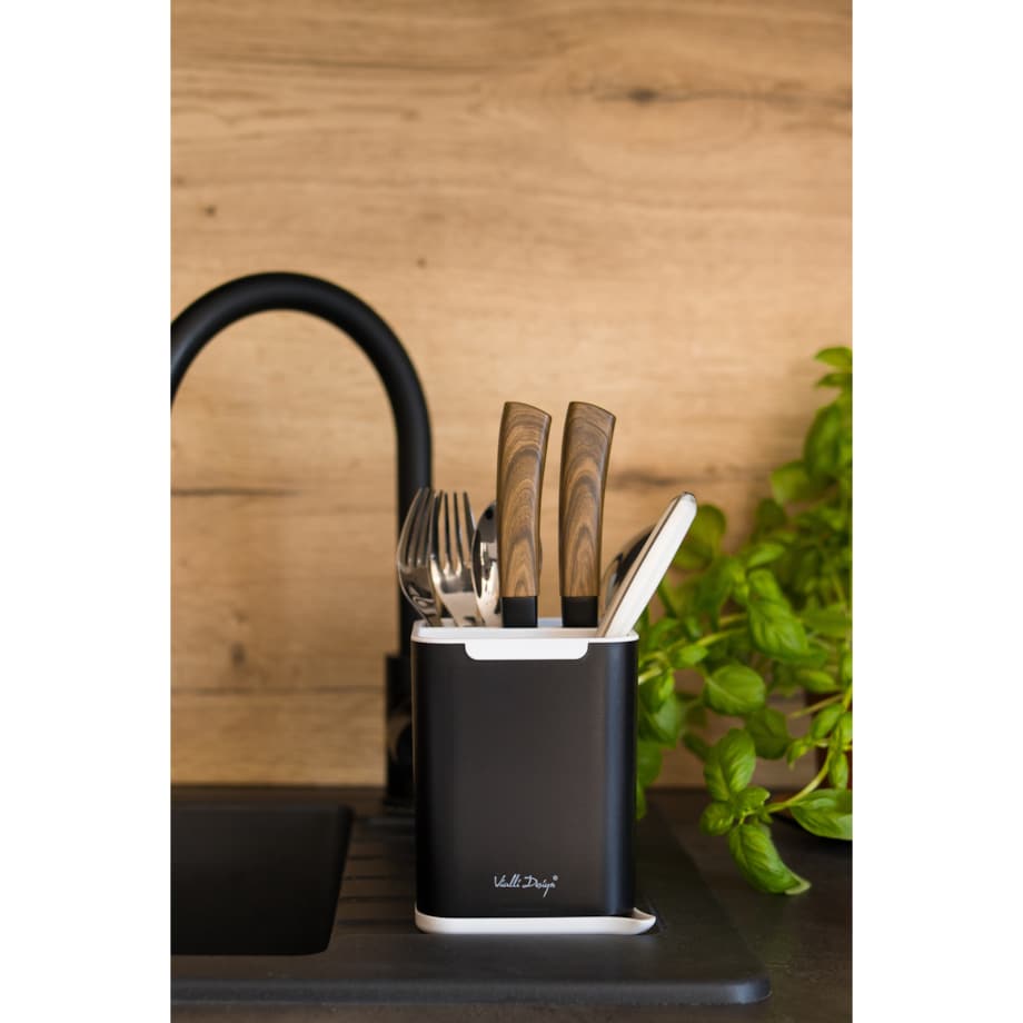 Ociekacz na sztućce Livio Duo czarny 25639