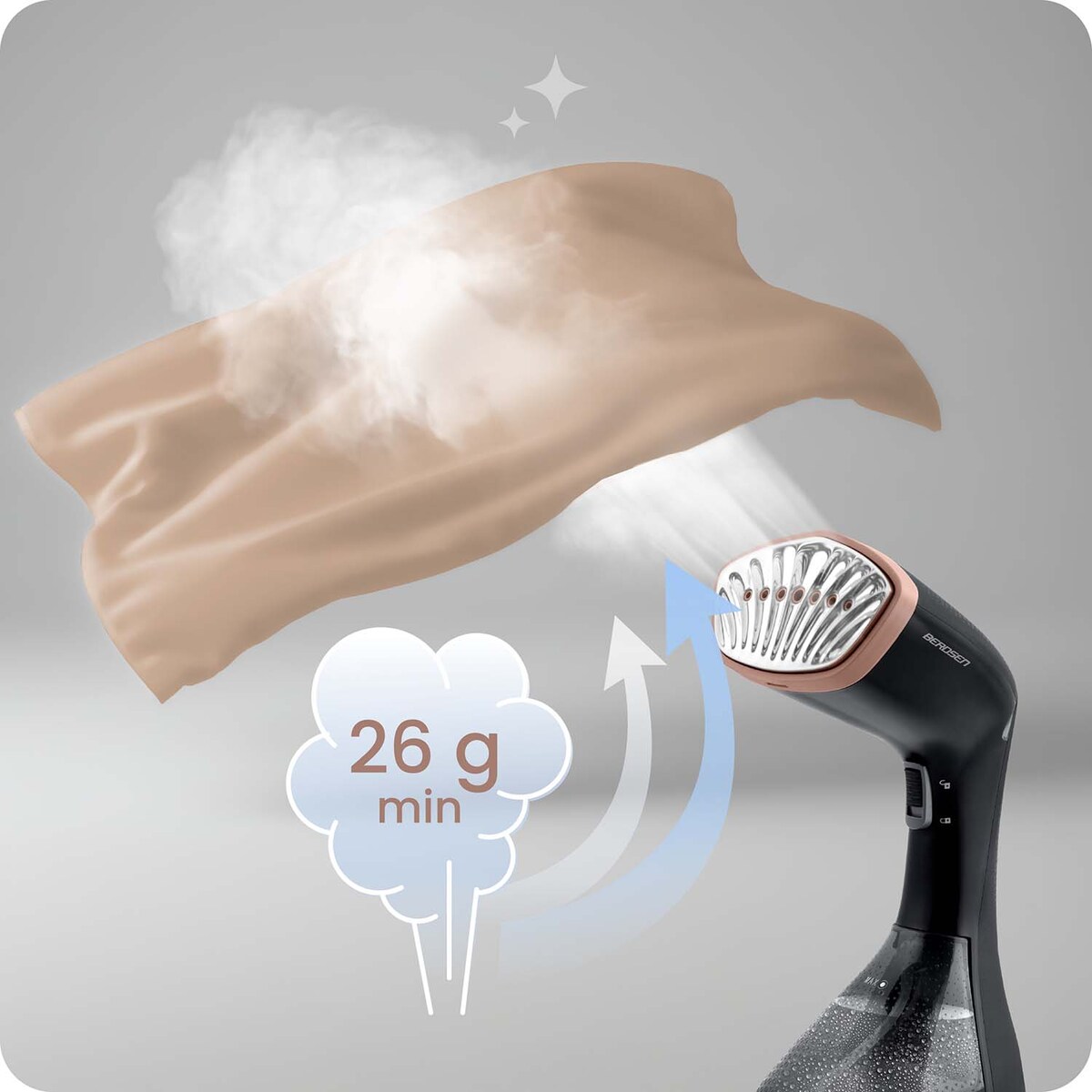 Parownica do ubrań Berdsen BD-311 Steamer parowy 1600W czarny 331100