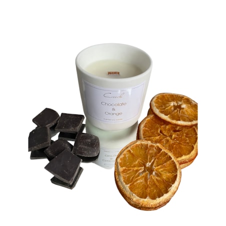 Chocolate & Orange- 135 gram ekologiczna naturalna świeca sojowa naturalna