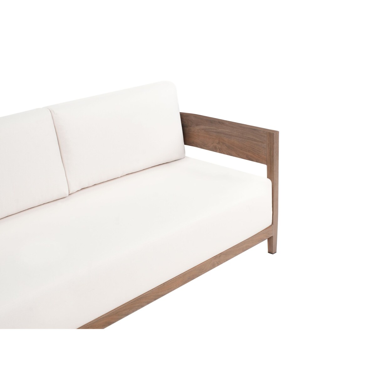 Sofa ogrodowa ze stolikiem dla 2 osób SAMPIERI Metal Brązowy