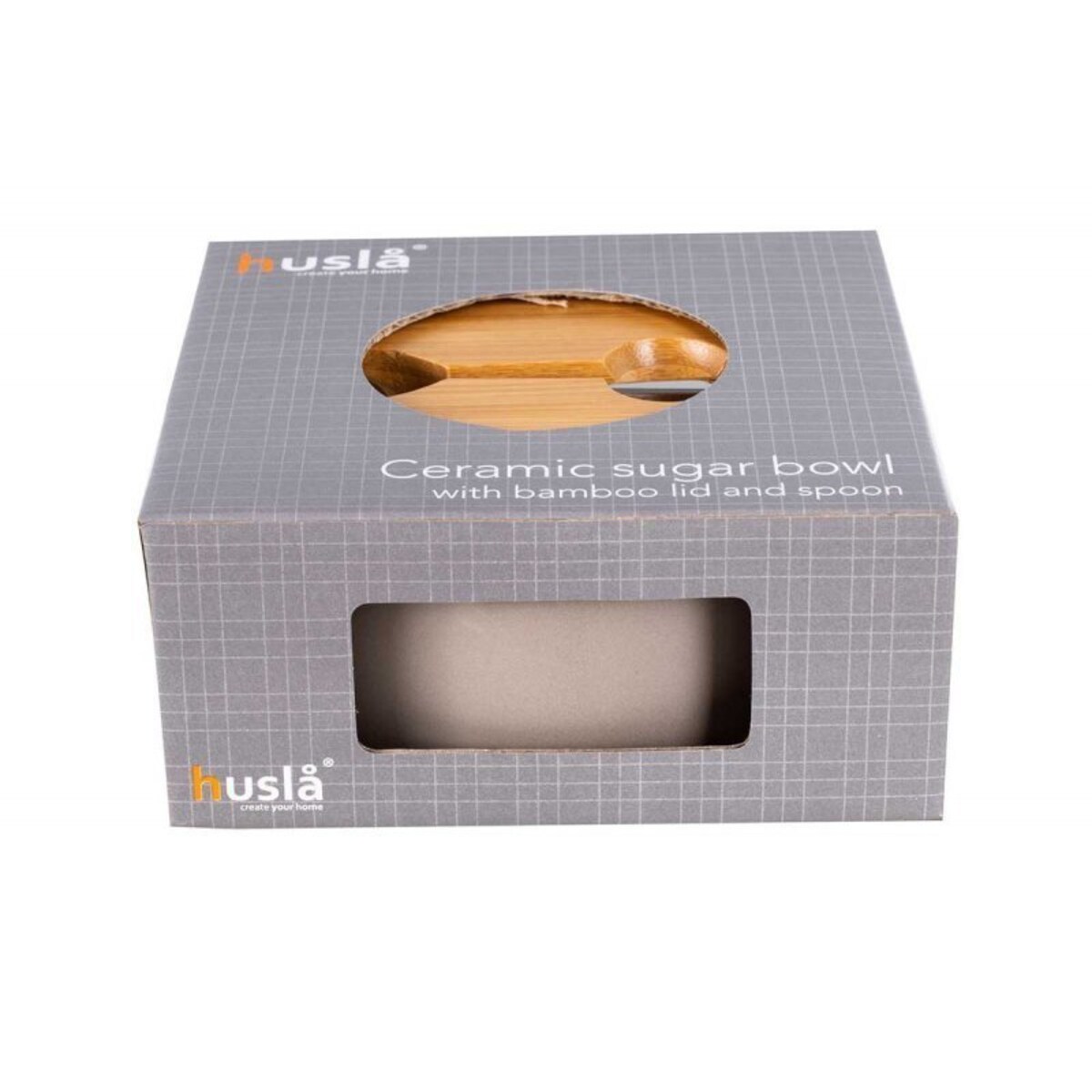 Ceramiczna Cukiernica Z Łyżeczką Husla Hygge