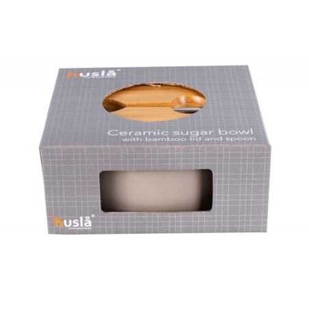 Ceramiczna Cukiernica Z Łyżeczką Husla Hygge