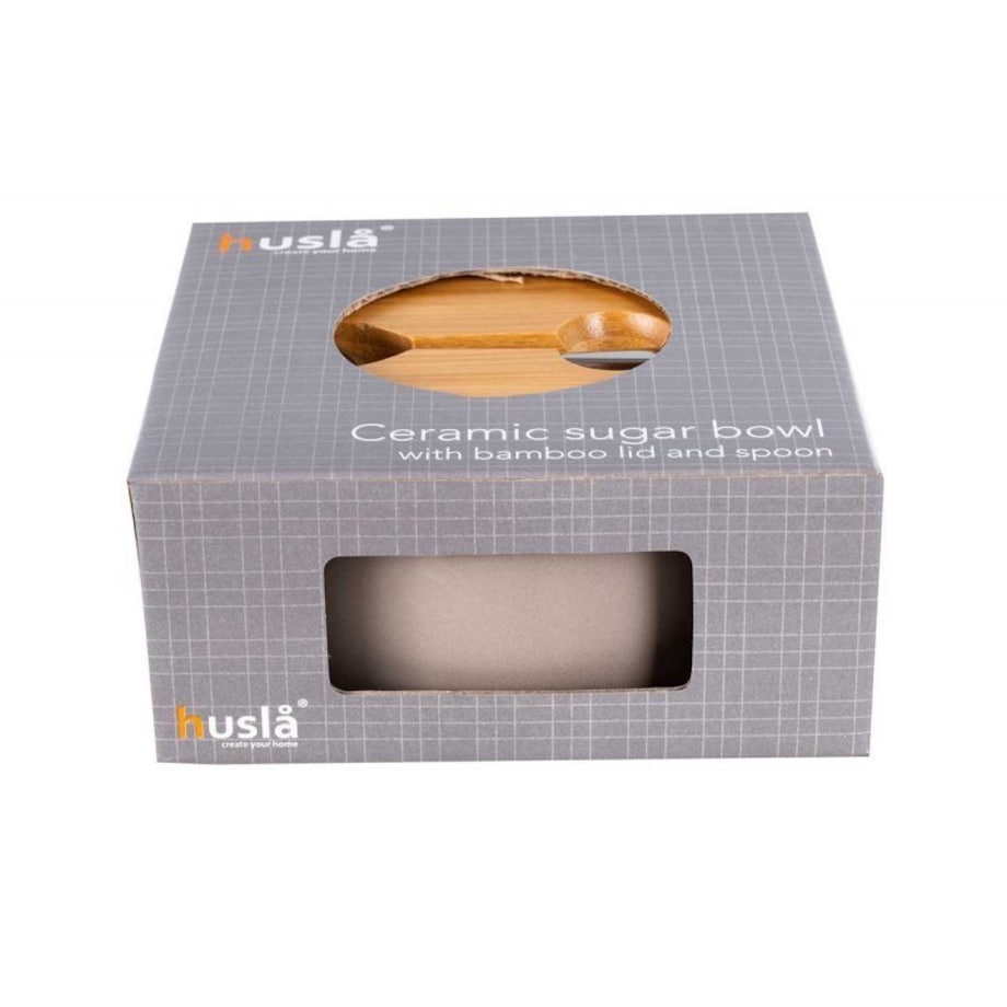 Ceramiczna Cukiernica Z Łyżeczką Husla Hygge