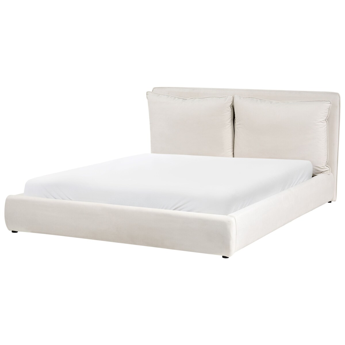 Łóżko BAJONNA 160 x 200 cm Jasnobeżowy