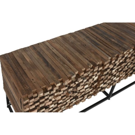 Komoda RTV z drewna tekowego 180x50x45 cm IVICA - II