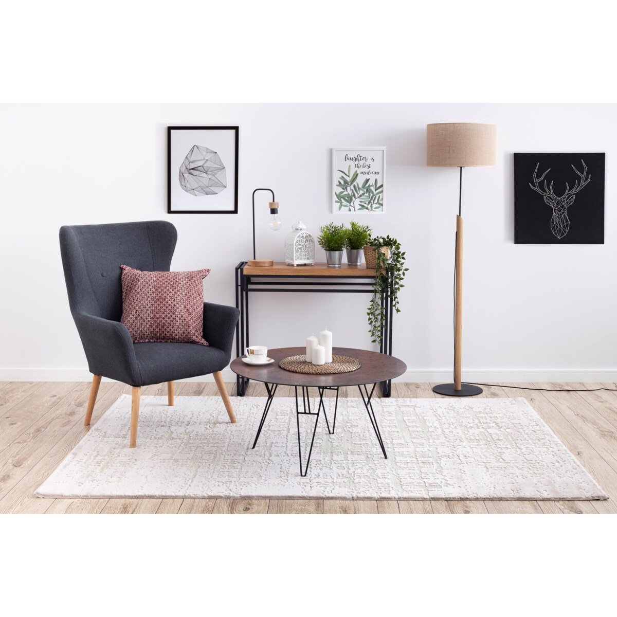 Dywan AKRYL DIZAYN 8841 zielony 80x300 cm