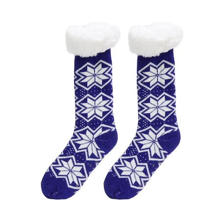 SKARPETY ZIMOWE rozmiar 36-41 niebieskie W ŚNIEŻYNKI