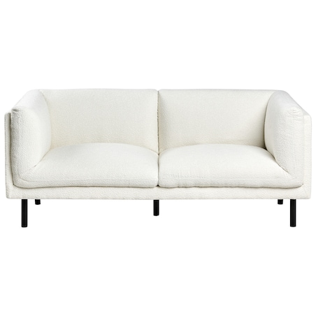 Sofa dla 2 osób VORGOD Boucle Złamana biel