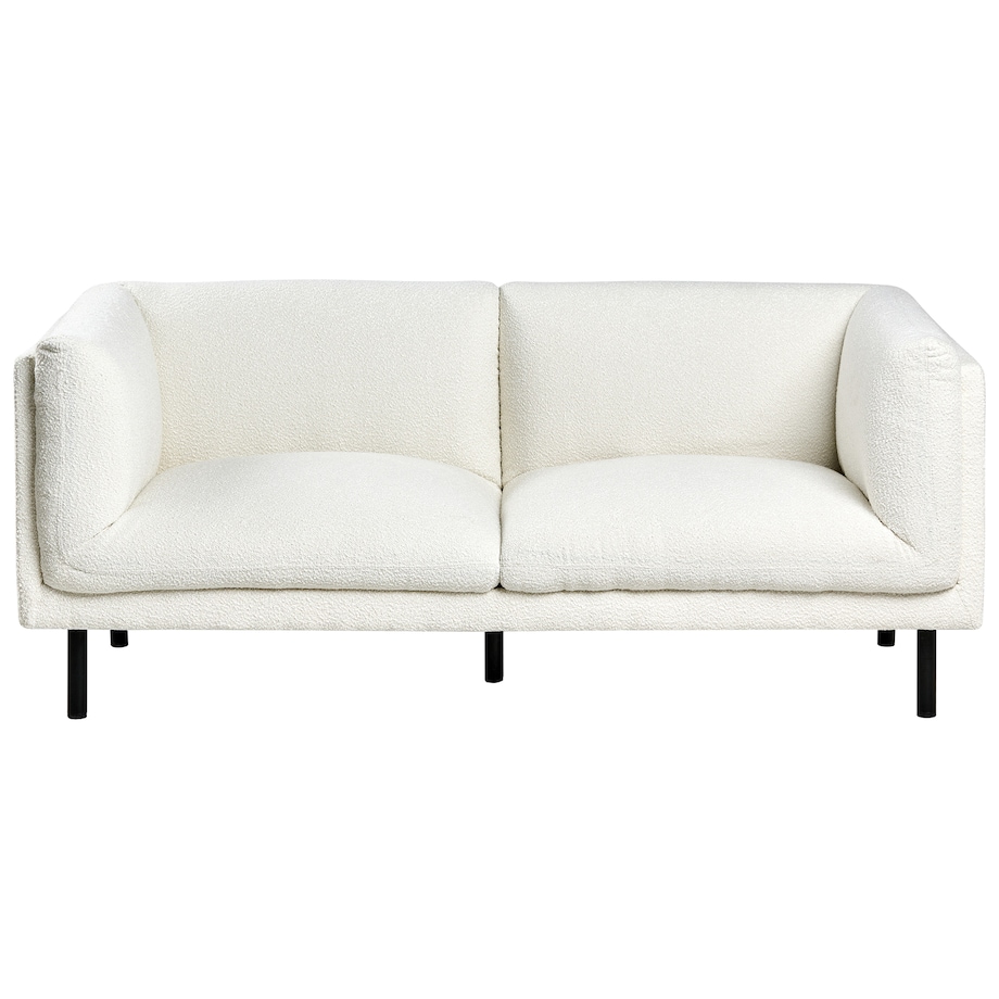 Sofa dla 2 osób VORGOD Boucle Złamana biel