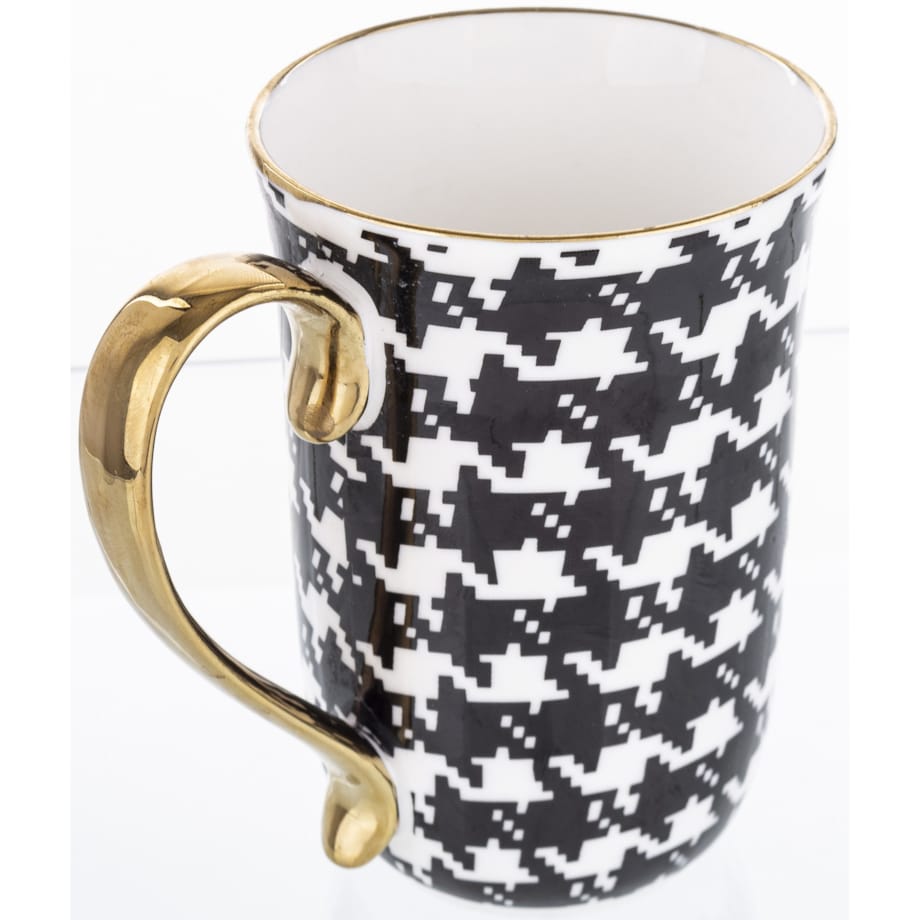 Kubek porcelanowy 450 ml PEPITKA 12,5x8,5x12,5 cm