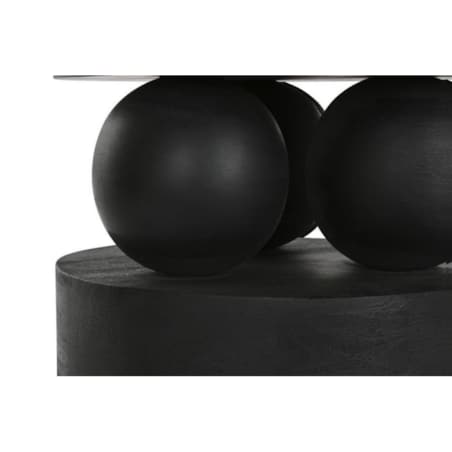 Okrągły stół z białym marmurowym blatem Ø120 cm KALINA