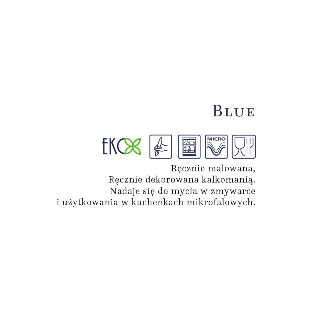 Zestaw obiadowo-kawowy dla 6 osób 30 el. Daisy Blue LB18 (7260)