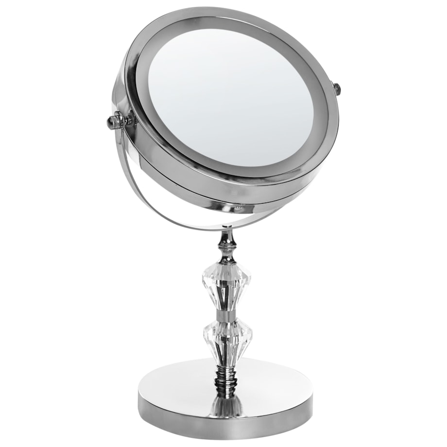 Lusterko kosmetyczne LED ø 20 cm srebrne LAON