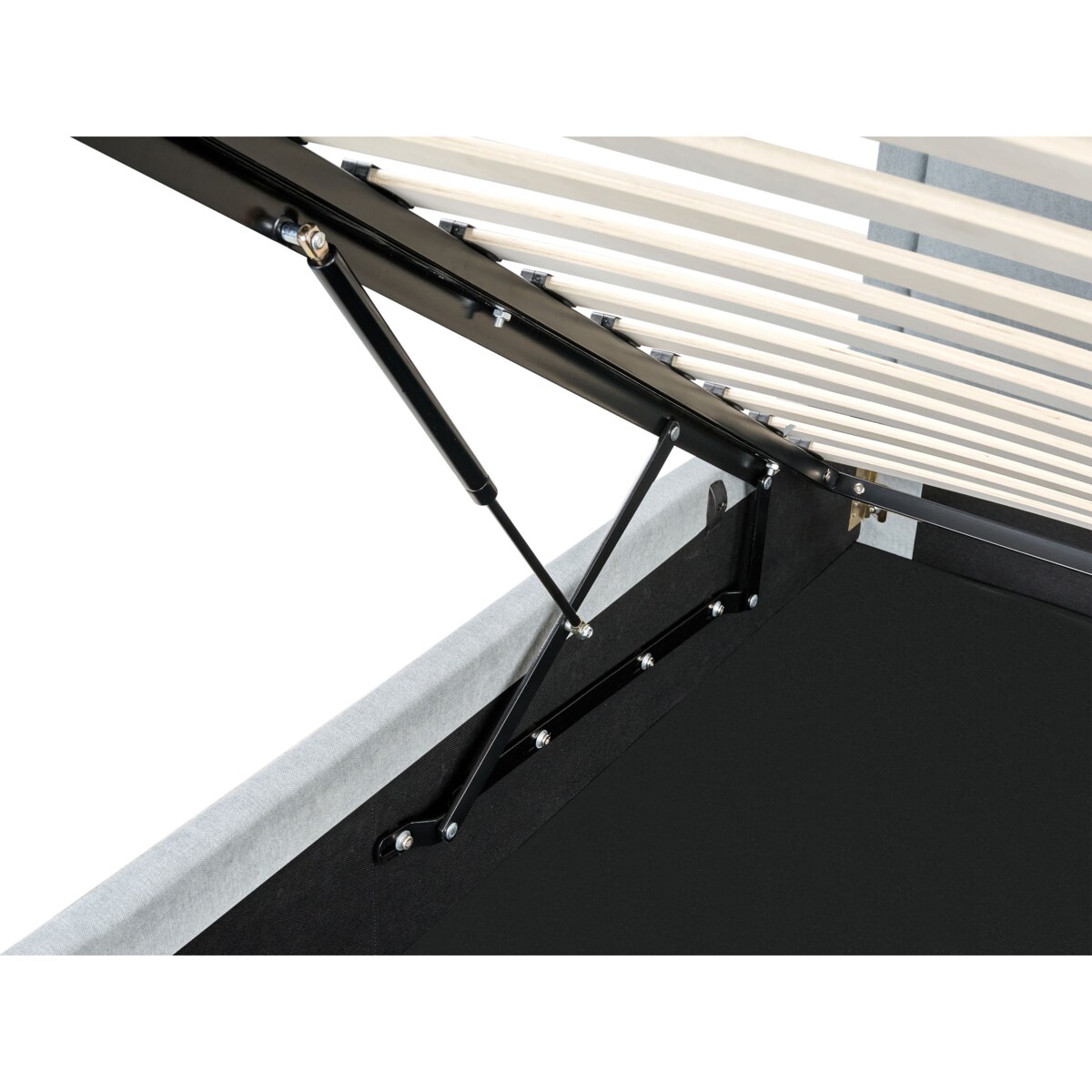 Łóżko z pojemnikiem QUILLIEN 160 x 200 cm Błękitny