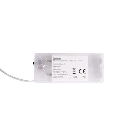 Zestaw 3 dekoracji świątecznych LED KYVESI Choinka 20/25/30 cm Biały