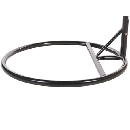 Fotel wiszący ze stojakiem z technorattanu szary ARSITA