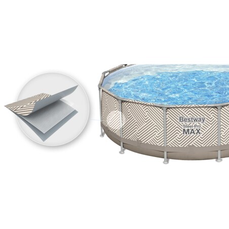 Basen stelażowy ogrodowy z daszkiem 396x107cm Bestway 12w1 zestaw