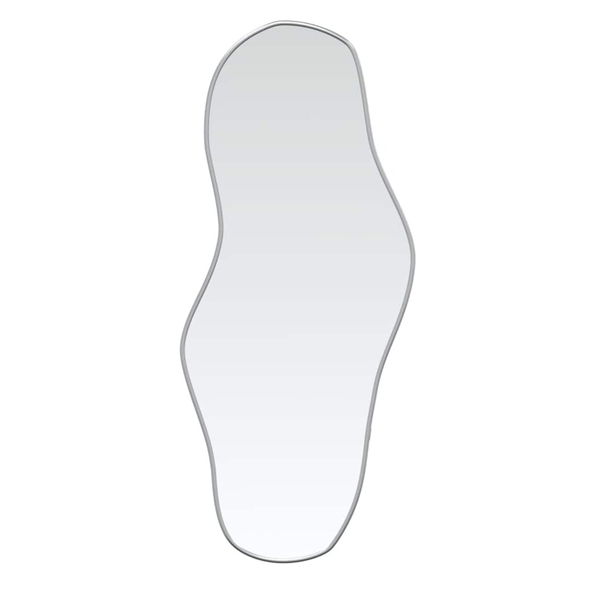 vidaXL Lustro ścienne, srebrne, 90x40 cm