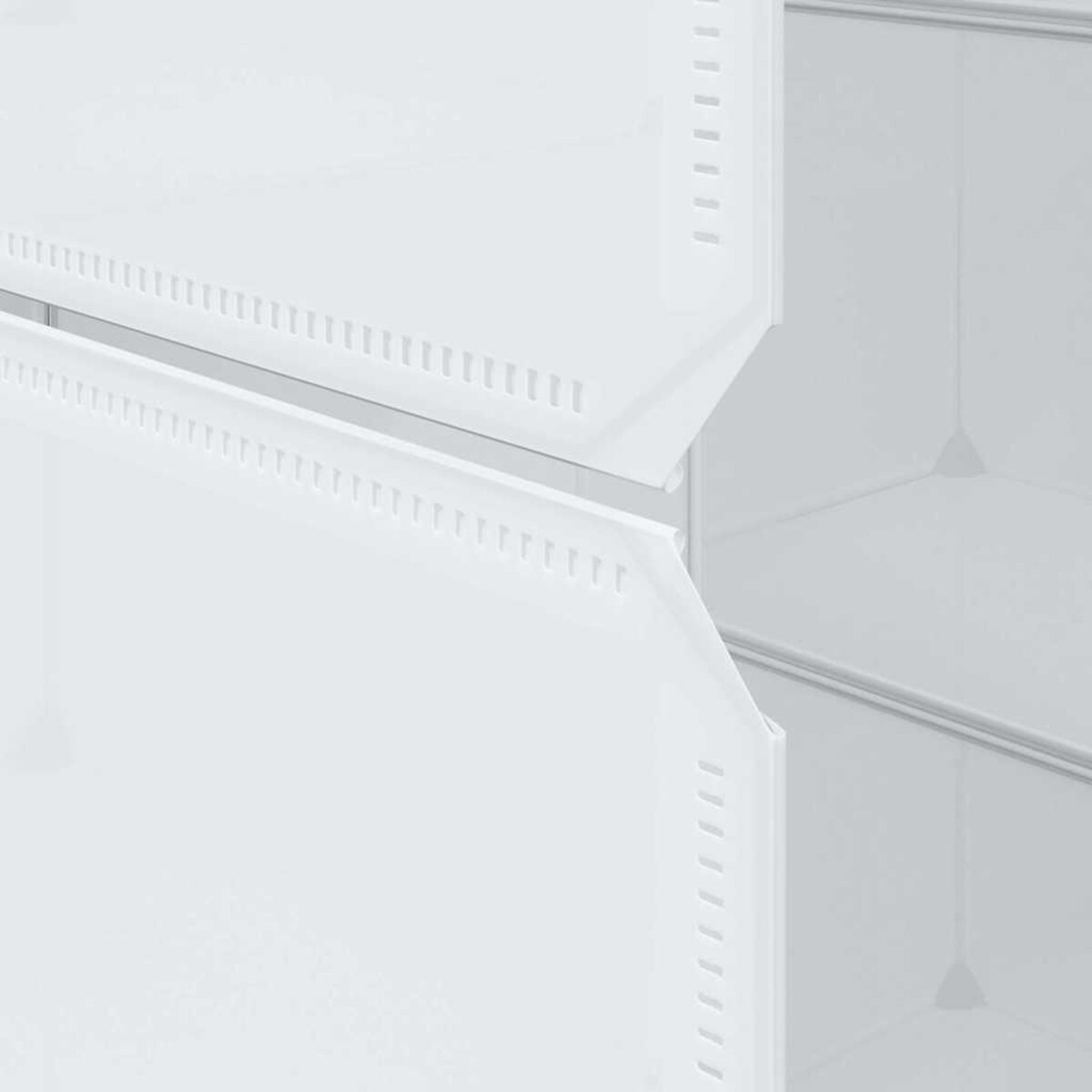 vidaXL Szafa modułowa z 9 przegrodami, 109x36,5x143 cm, biała