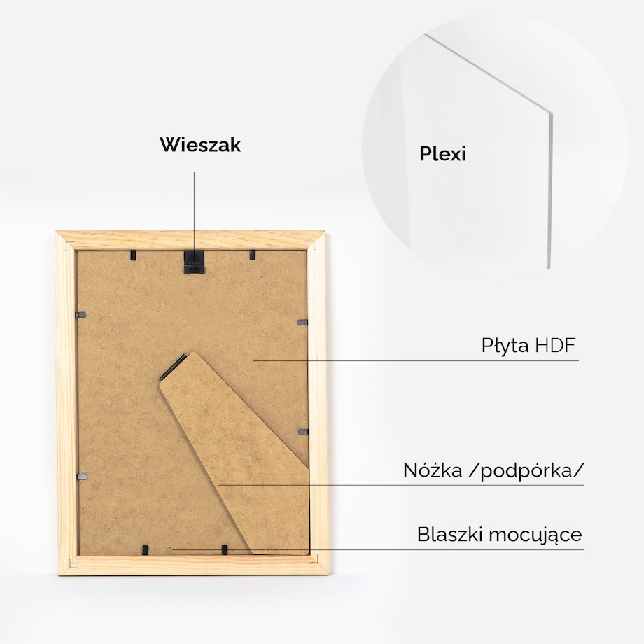 Ramka na zdjęcia 18x24 cm ramka z drewna surowego pion poziom ramka prostokątna RAW DIY