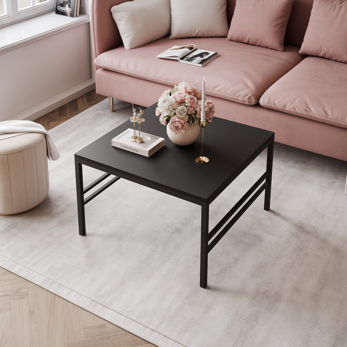 Stolik kawowy CZARNY 70cm FORMA
