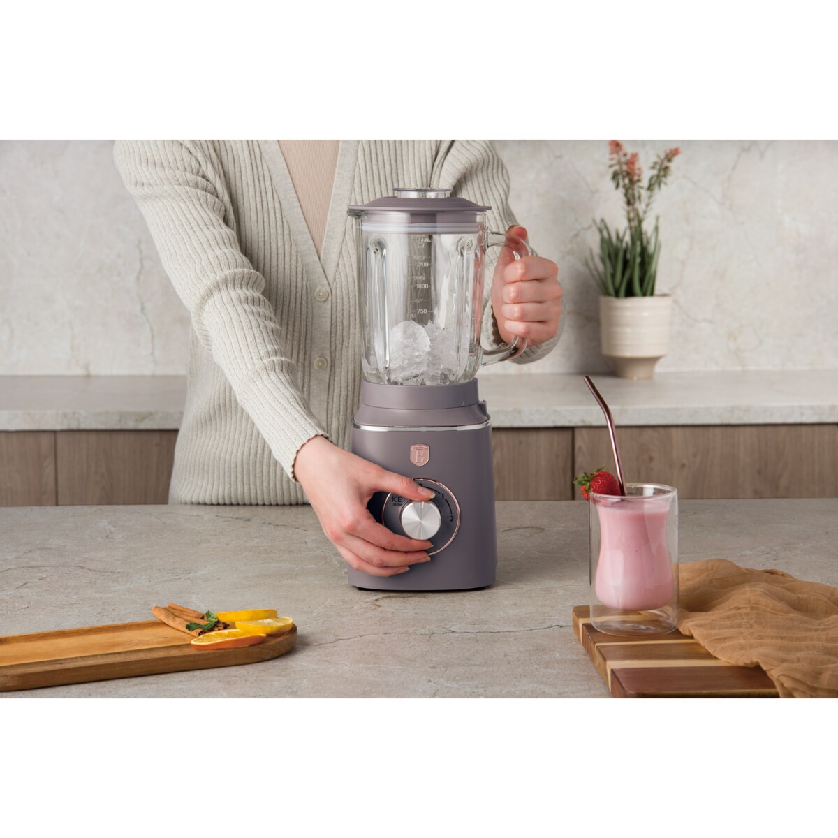 Blender kielichowy BerlingerHaus Taupe BH-9496