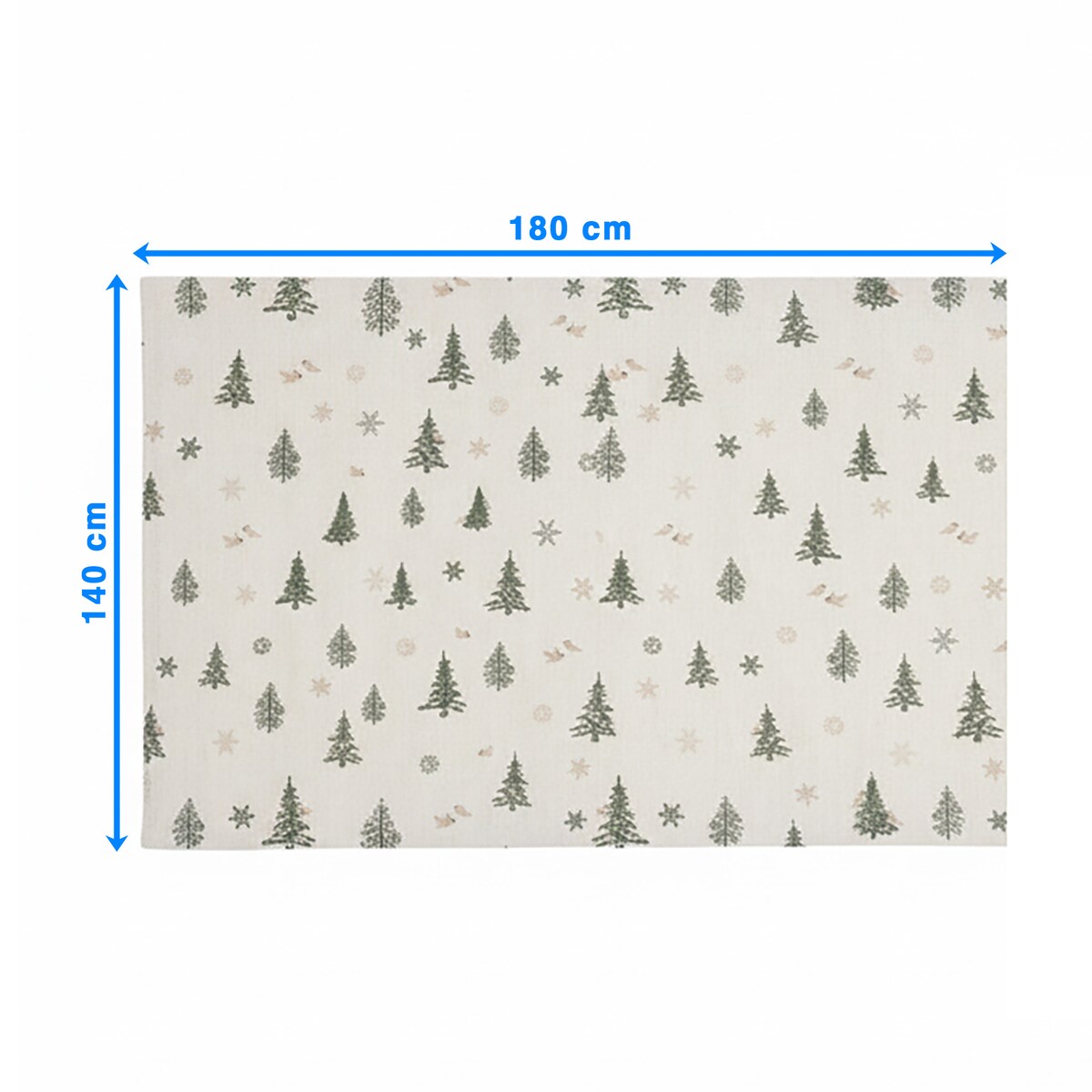 Obrus Świąteczny Na Stół Plamoodporny Dekoracyjny Na Boże Narodzenie 140X180 Złoty