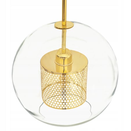 Lampa Wisząca Toolight Złota Szklana Kula E27
