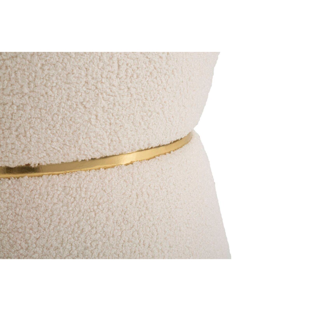 Okrągły taboret ze złotym detalem, Ø 42 cm