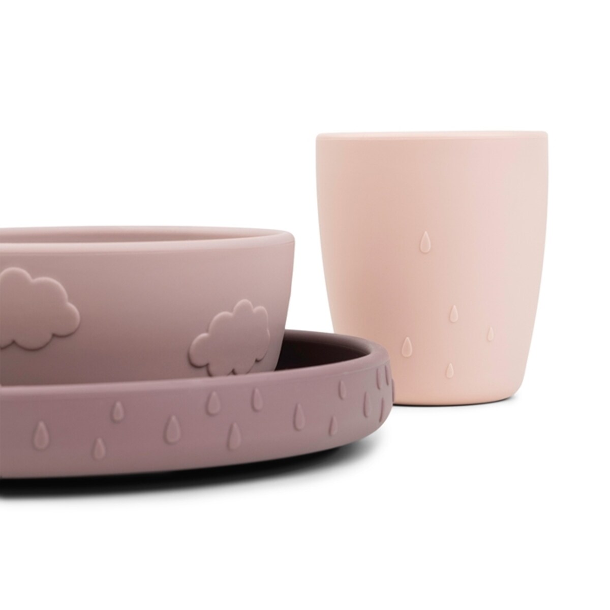 Done by Deer Zestaw Obiadowy z Przyssawką Stick&Stay Powder