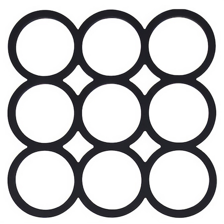 Silikonowa podkładka pod gorący garnek, czarna