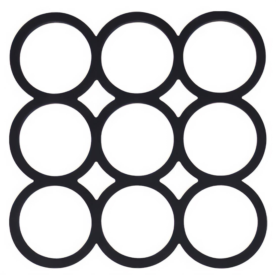 Silikonowa podkładka pod gorący garnek, czarna