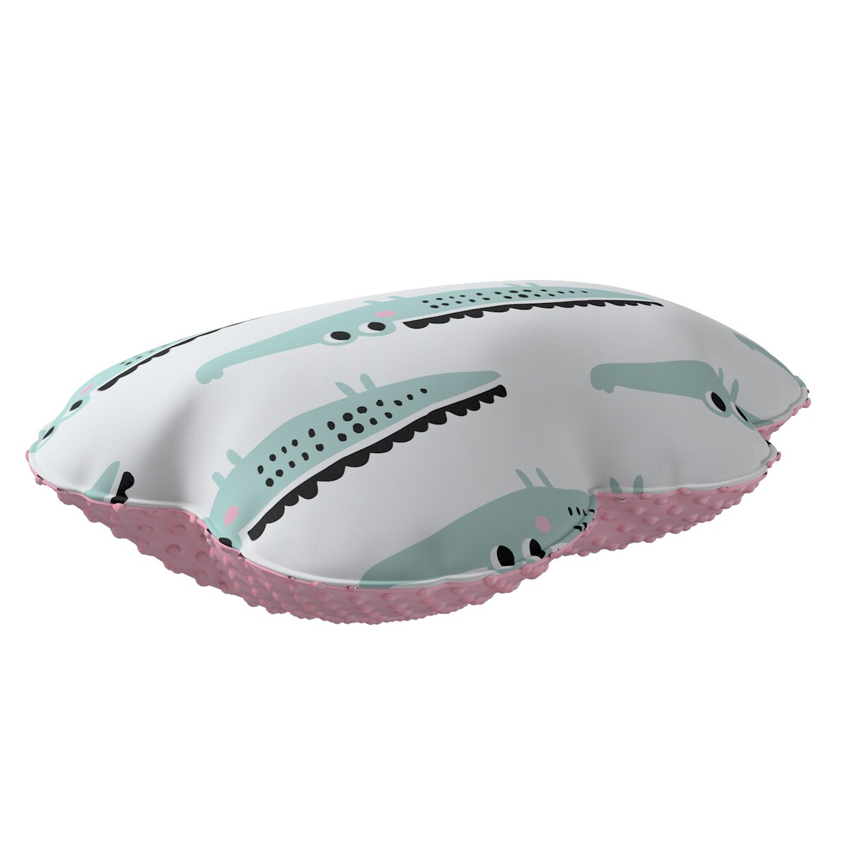 Poduszka Soft Cloud z minky, ecru-zielony, 55x15x35cm, Magic Collection