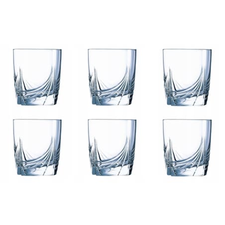 SZKLANKI NISKIE 6SZT 300 ml LUMINARC ascot drinki
