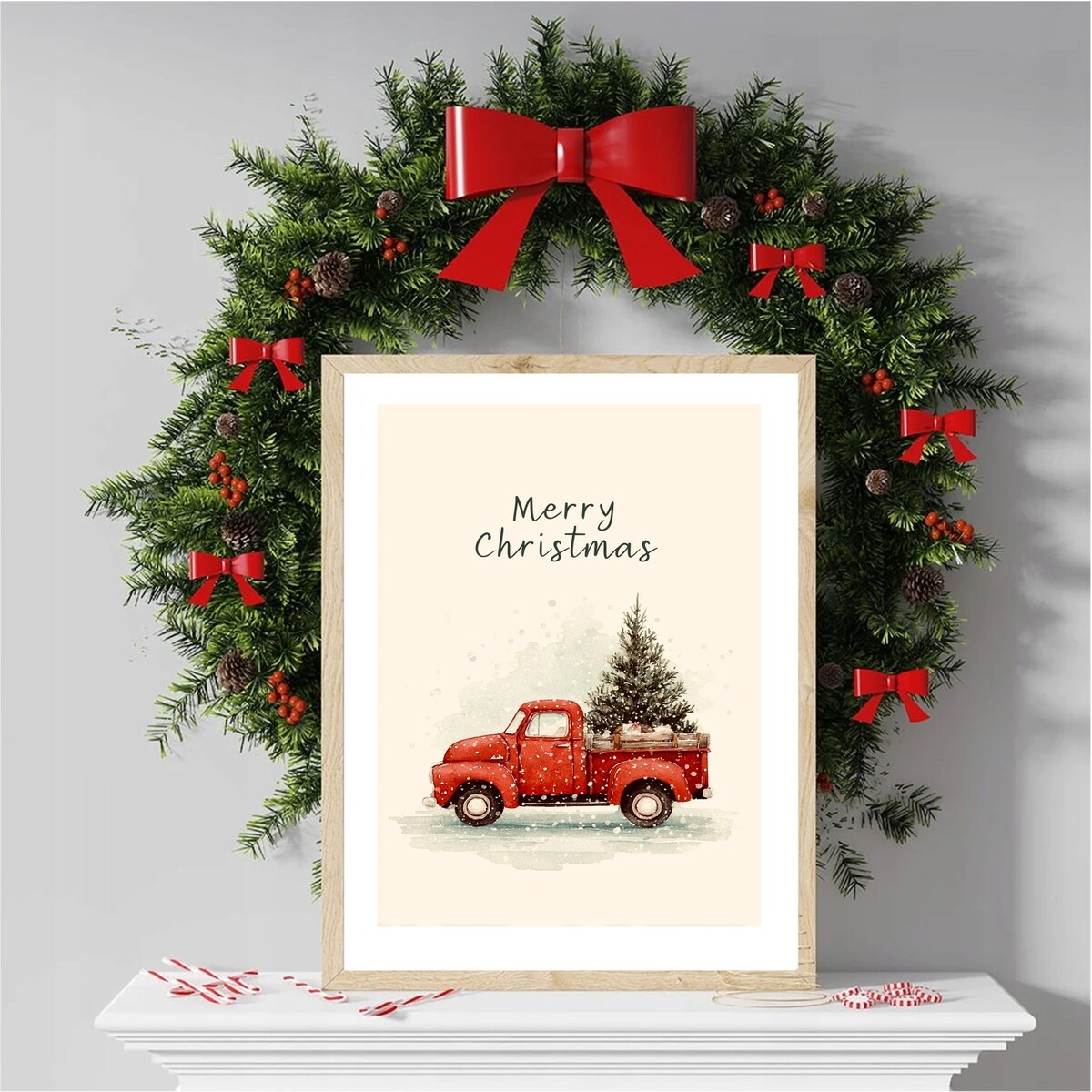 Poster Story, Plakat, Obraz - Świąteczna Dostawa Radości, wymiary 21 x 30 cm