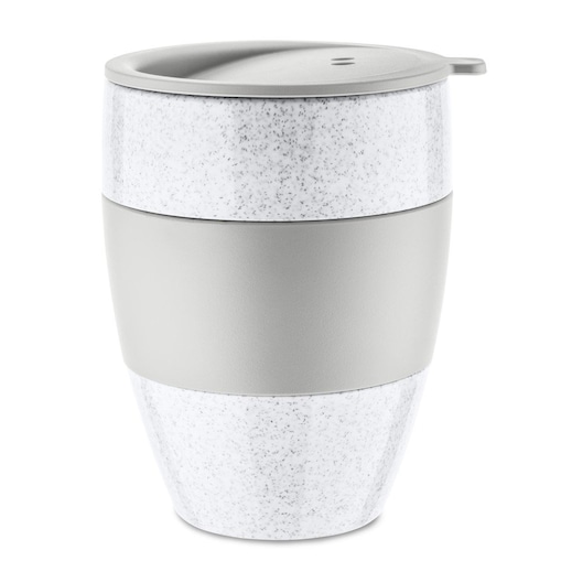 Kubek termiczny 400 ml AROMA TO GO 2.0, KOZIOL, kolor szary, tworzywo sztuczne
